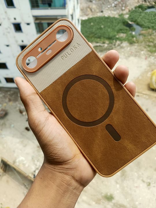 For Tecno Pova Slim / Tecno Spark Slim PULOKA protective soft back cover With leather texture For Tecno Spark Slim Phone back Cover