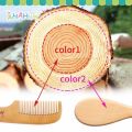 Baby Hair Brush And Comb Set for Newborn Massage Bath Shower Portable Comb For Hair Mini Baby Brush Wooden Hair Brushes for Kids. 