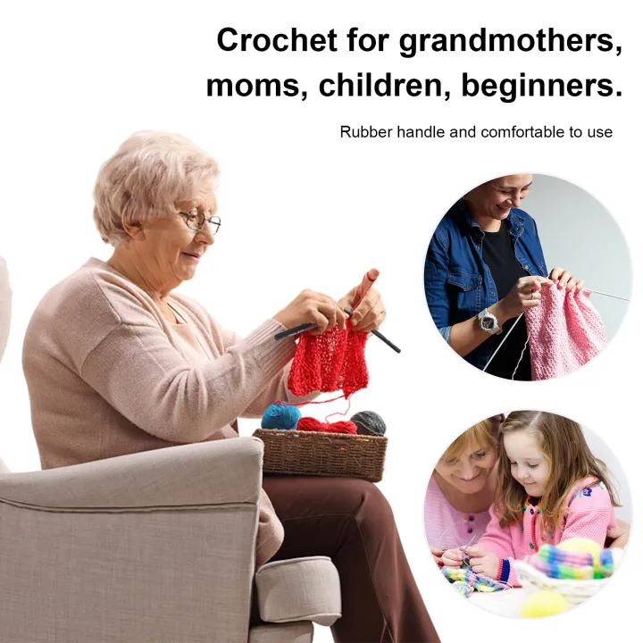 9Pcs%20Crochet%20Hook%20Sweater%20Sewing%20Thread%20Black%20Handle%20Craft%20Accessories%20Knitting%20Tools%20-%20Image%203