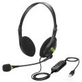 【happy one】Headset With Microphone Noise Cancelling Computer PC Headset Lightweight Headphones PC /Laptop/Mac/ School/Kids. 