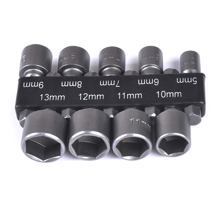 5-13mm%20steel%20power%20nut%20driver%20drill%20bit%20set%201/4"%20hex%20shank%20metric%20socket%20wrench%20Encounter%20-%20Image%202