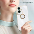Tokifu For OnePlus Nord N30 SE Case Luxury 6D Plating Soft Back Cover Silicone Phone Cases With Stand.