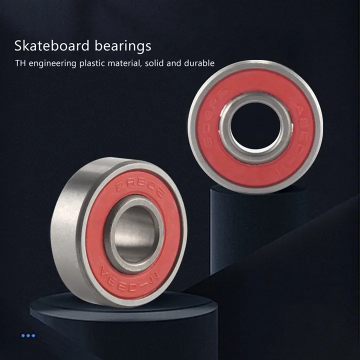 10Pcs%20608-%20Longboard%20Integrated%20Bearing%20Skateboard%20Wheel%20Bearing%20Inline%20Roller%20Skate%20Bearing%208X22X12.6mm,Red%20-%20Image%203