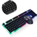 Wired LED Keyboard and Mouse Gaming Combo Set Mechanical Backlit Gaming Keyboard.