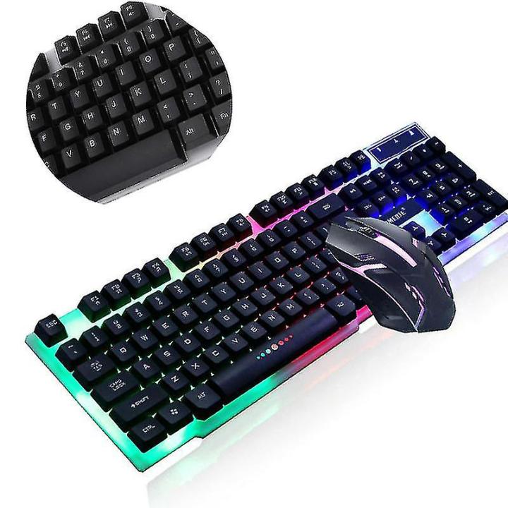 Wired LED Keyboard and Mouse Gaming Combo Set Mechanical Backlit Gaming Keyboard