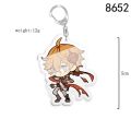 Genshin Impact Anime Hutao Diluc Qiqi Venti Zhongli Qiqi Razor Xiao Klee Paimon Keqing Fischl Hutao Childe Xiangling Keychain. 