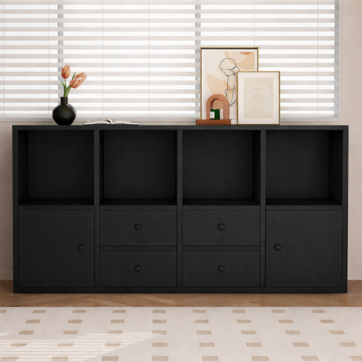 RK%20Engineered%20Wood%20Bookshelf%20Storage%20Cabinet%20Organizer%20Shelf%20Multi%20Storage%20Space%20Wooden%20Rack%20Display%20Shelf%20With%20Door%20and%20Drawers.%20Size:%20L48%20XH24%20-%20Image%206