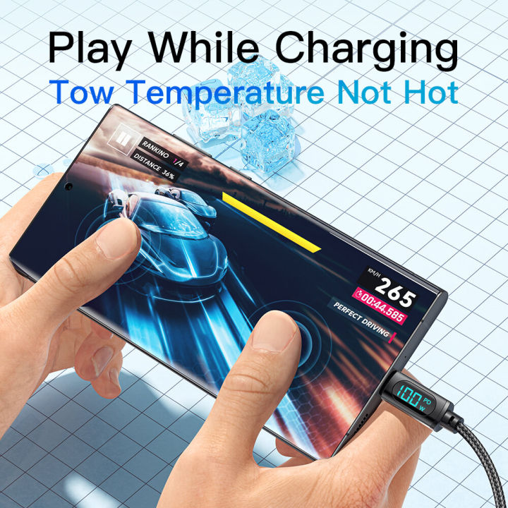 ESSAGER%207A/PD%2029W/PD%20100W%20Type-C%20To%20USB%20A/Type-C/iP%20Fast%20Charge%20Digital%20Display%20Data%20Cable%20For%20Samsung%20Galaxy%20S22%20S22%20Ultra%20For%20Xiaomi%20Mi%2012T%20Redmi%20Note%2012%20For%20iPhone%2014%2014%20Plus%2014%20Pro%20Max-1M-29W%20-%20Image%208