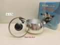 Kiam Classic 16cm Pure Aluminum Belly Shape Saucepan Casserole With Glass Or Aluminum Lid. Aluminium Cookware High Hari Such Pan. Model: Y80..