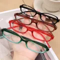 Small Rectangle Eyeglasses Women Men Retro Narrow Frame Vintage Square Eye Glasses Female Eyewear.