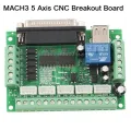 5-Axis MACH3 STEPPER Motor Driver MACH3 5 Axis Stepper Motor Driver CNC Breakout Board For CNC Machine 3D Printers DIY Adapters. 