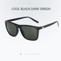 Mens Polarized Sunglasses men Classic Square Sun Glasses UV400 Mirror Aluminum Leg Eyeglass trend fashion glasses.