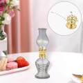 Vintage Oil Lamp Burner, Oil Lamp Replacement 4mm Round Wick, Oil Lamp Holder, Lamp Seal Fitting, with Lamp Wick, Replacement. 