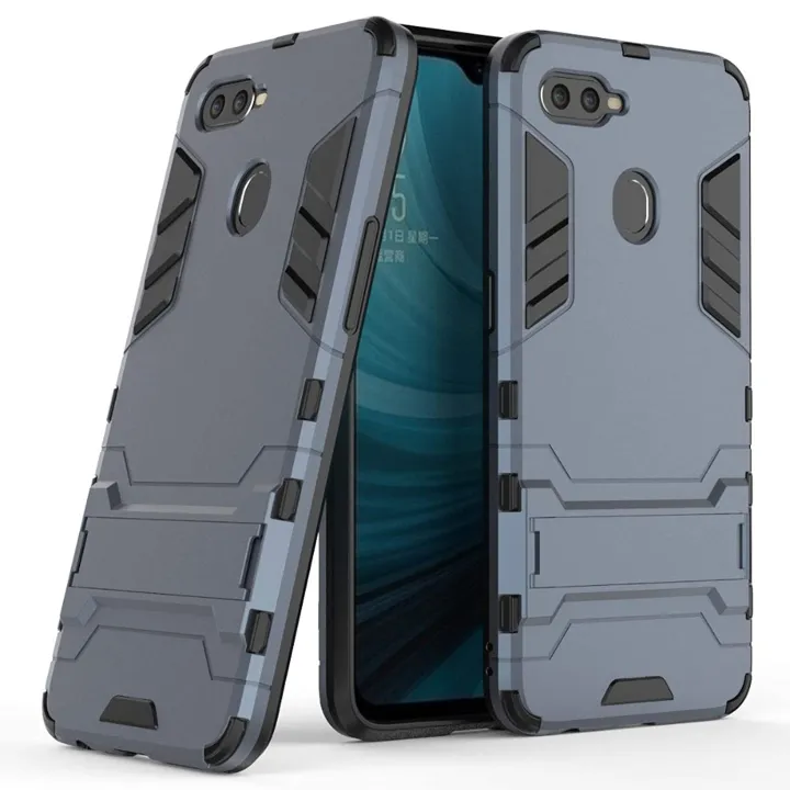 For%20OPPO%20A5s%20Armor%20Premium%20Tactical%20Grip%20Kickstand%20Shockproof%20Dual%20Layer%20Rugged%20Hard%20&%20Soft%20Combination%20Back%20Cover%20-%20Image%203