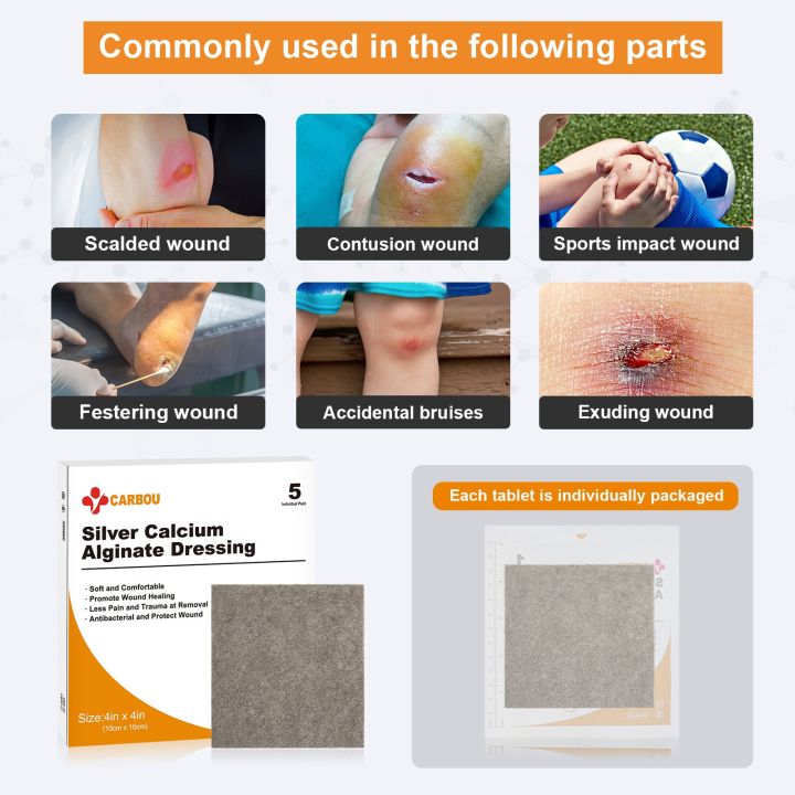 5pcs%204x4%20Silver%20Calcium%20Ag%20Alginate%20Wound%20Dressing%20Soft%20and%20Absorbent%20Dressing%20Gauze%20for%20Wound%20Care%20-%20Image%206