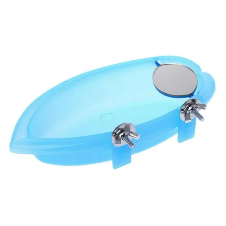 Bird%20Water%20Bath%20Tub%20For%20Pet%20Cage%20Hanging%20Bowl%20Parrot%20Parakeet%20Bird%20Bath+Mirror%20Birdbath%20-%20Image%203