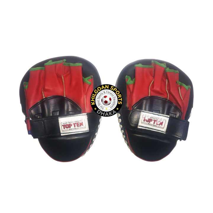 Multi-Purpose%20Karate%20Boxing%20Mitt%20Training%20Focus%20Punch%20Pads%20Gloves%20Pop%20-%20Leather%20-%20Image%202