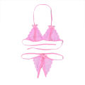 Young Beauty Sexy Lingerie Women Underwear Babydoll Sleepwear Bra + G-string Set Babydoll Bikini Set Non-Padded Bra & Panty Nightwear Lingerie. 