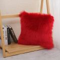 Fur Cushion Cover 1pc Fluffy Fur Rug Soft Plush Throw Pillow Cover Faux Fur Pillowcase (45x45cm, 1pc). 