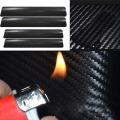 【Alizeker Mall】4Pcs OF set 60cm * 6.8cm 3D Carbon Fiber Black Door Scuff Plate Cover Anti Scratch Sticker Car Anti Scratch Sticker. 