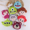 Toy Story: Strawberry Bear, Three-Eyed Monster, Woody Furry Monster, One-eyed Boy, Cute Plush Coin Purse, Coin Bag, Card Holder. 