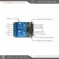 DC 5-12V 2 Channel / Double Channel Relay Module Interface With AC 220V IOT and Household Application Device for Arduino, ESP, Raspberry Pi or DIY Electronic.. 