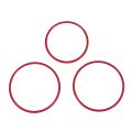 3Pcs Car Seat Adjustment Switch Knob Ring Cover Trim Red for Mercedes Benz A B GLA CLA Class W176 W117 W246 C117 A180. 