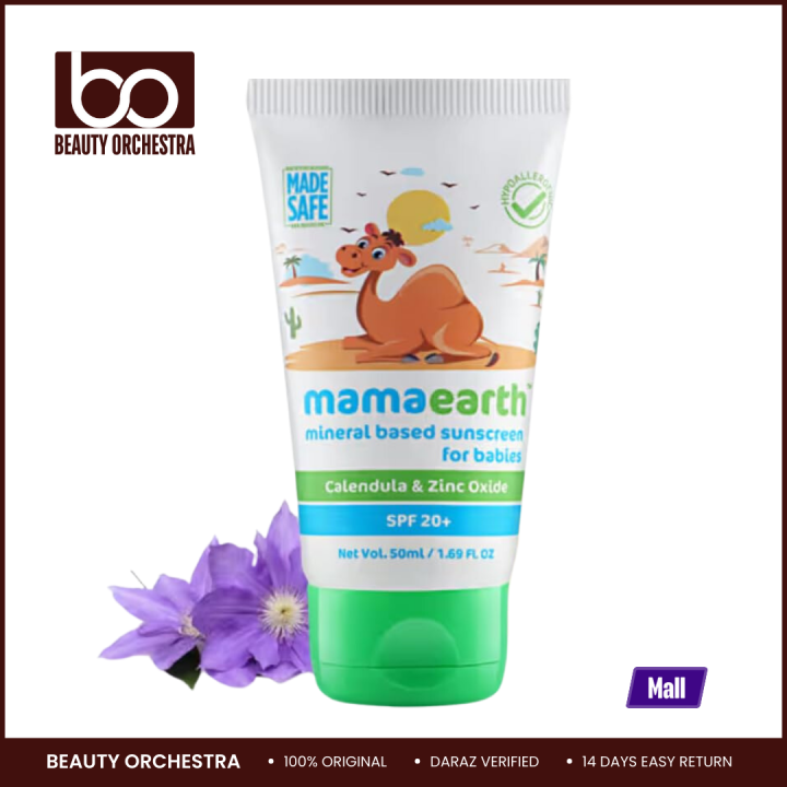 Mamaearth Sunscreen for Babies Mineral Based 50ml