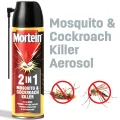 Mortein Aerosol 2 in 1 Mosquito & Cockroach Killer 400ml.