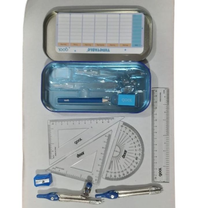Mathematical Drawing Instrument Box ,Geometry Box for Math Drawing Study Instrument same as picture