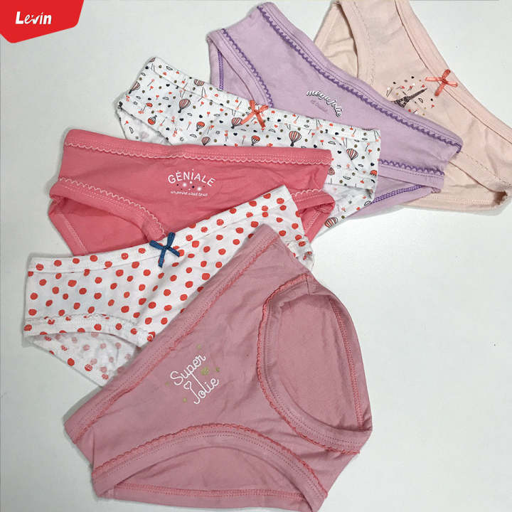 Girls%203%20Pack%20Premium%20Assorted%20Colors%20Solid%20Print%20Design%20Cotton%20Panty%20-%20Image%205
