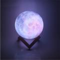 3D Print Galaxy Rechargeable Moon Lamp 16 Colors Change Light Touch Remote Bedroom Bookcase Night Lights Creative Dropshipping. 