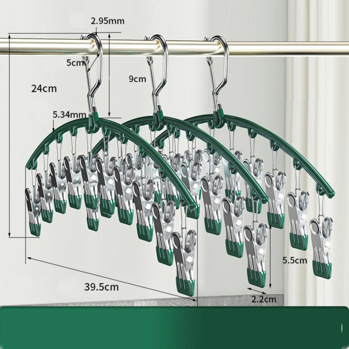 Stainless%20steel%20hangers%20Efficient%20Space-saving%20Windproof%20hamgers%20PVC%20waterproof%2010%20clips%20hangers%20for%20clothes%20for%20Home%20organization%20Travel%20accessories%20Dorm%20room%20essentials%20Wet%20weather%20drying%20Suitable%20-%20Image%208