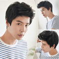 （NEW）Wig Handsome Men's Short Hair Plane Head Artificial Fiber Hair Cover Lightweight. 
