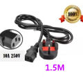 Desktop Power Cable 3 Pin 1.5M-BLACK. 