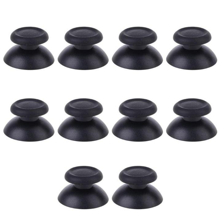 10pcs Analog Replacement Controller Thumbsticks Thumb Stick for Sony PS4 Black