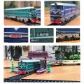 【Toy life hall】1:87 Alloy Internal-Combustion Locomotive Model Toy Train Toys for Children Gift(C).