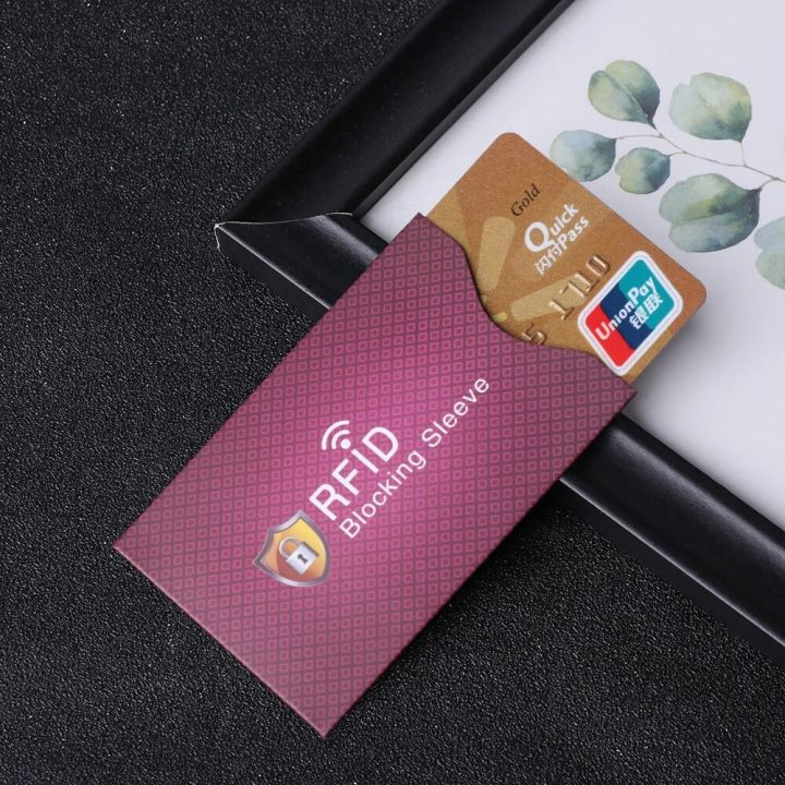 5PCS%20New%20Anti%20Theft%20RFID%20Credit%20Card%20Holder%20Multicolor%20Bank%20Card%20Protector%20Blocking%20Cardholder%20Sleeve%20Skin%20Case%20Covers%20-%20Image%202