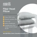 Fiber Head Pillow, Cotton Fabric, Ash Color (18"x24"), 1 Pcs.
