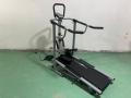 Lucky Star 4 In 1 Manual Treadmill Jogger Deluxe Model For Home Gym Ab Care (Silver & Black). 