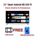 32" inch Smart Voice Control & FrameLess Android HD LED TV 4K Supported TV.