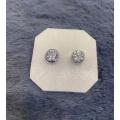 Indispensable -SJ49 Diamond Cut Zirconia Stone Earring Top Stud Earrings - Easy To maintain - Designed - Urban Vibes- Innovative.