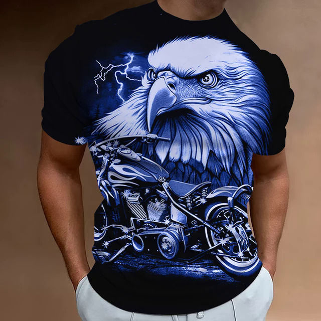 American%20Eagle%20Pattern%20Men'S%20Tees%203D%20Motorcycle%20Printing%20T-Shirt%20Short%20Sleeve%20Retro%20Top%20Summer%20Men's%20Clothing%20Oversized%20Blouse%20-%20Image%208