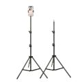Light Stand Photography Portable Tripod with 1/4 Screw for Softbox LED Ring Light Phone Camera Laser Level Projector.