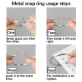 2 Inch 50 Pack Loose Leaf Binder Rings Binder Rings Nickel Plated Steel Binder Rings. 