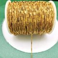 REGELIN 5/10m Dia 1.5mm Beaded Ball Copper Chain Bulk Jewelry Chains for Necklaces Jewelry Making Supplies.