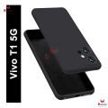 For Vivo Y75 5G / Vivo T1 5G Heavy Strong Liquid Silicone Soft Gel Rubber Shockproof Back Cover - Camera - Phone Back Cover.
