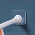 Strong Curtain Rod Bracket Holder Hooks For Wall Adhesive Bathroom Shower Rod Tension Retainer No Drilling Stick For Closet Watty Store.