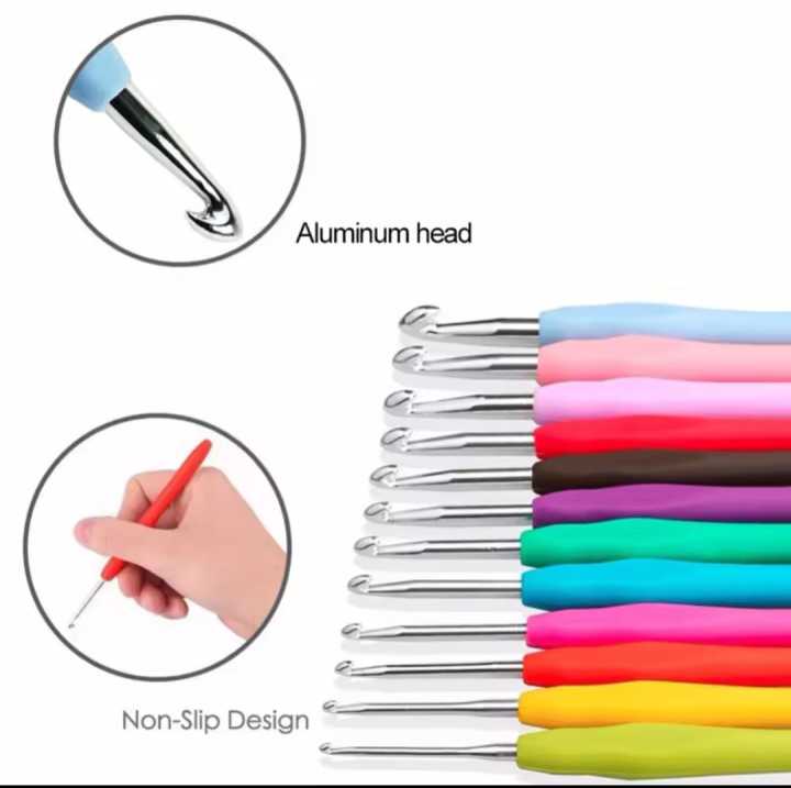 1pcs%20Crochet%20Hook%20Mix%20Size%202.5mm%20to%205.0%20mm%20Soft%20Handle%20Knitting%20Hooks%20Needles%20DIY%20Craft%20Yarn%20Sewing%20Needle%20-%20Image%202