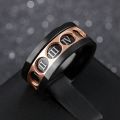 New Creative Style Roman Numerals Men Engraved Arabic Finger Ring.